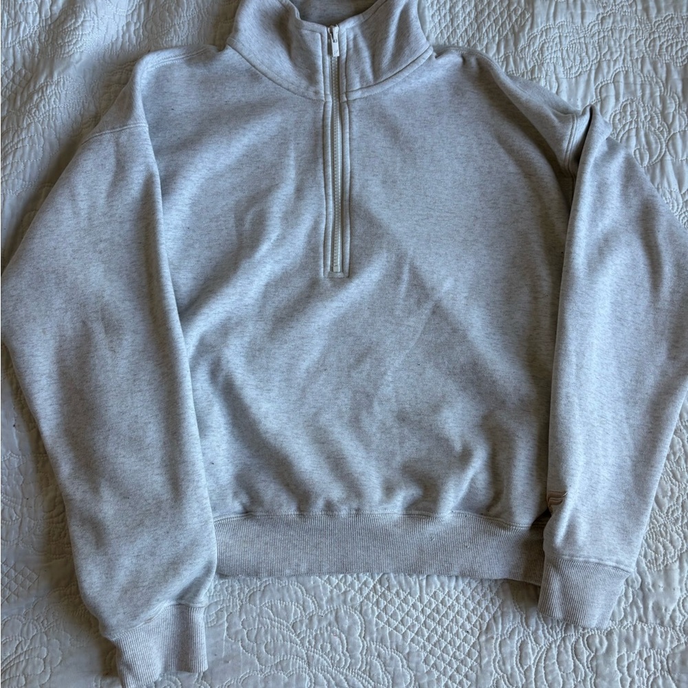 Fabletics Light Gray Cowl Neck Sweater Size Large